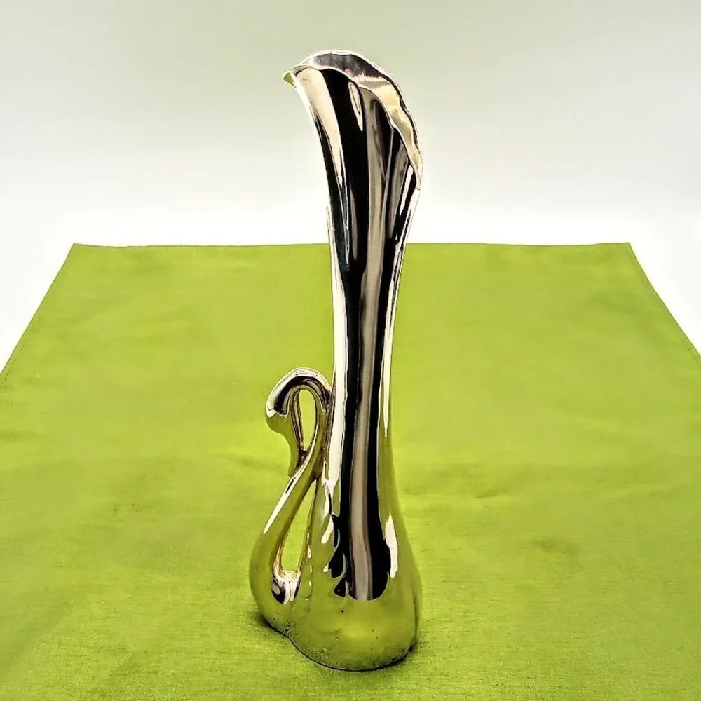 Vintage Silver Swan Bud Vase - Picture 1 of 7